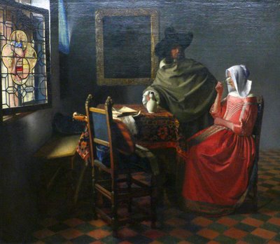 Vermeer Lady Drinking Wine