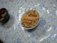 rice cooked with matsutake-mushrooms