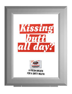 kissing butt outdoor poster billboard