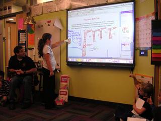 Smartboards replace whiteboards; new ops for in-school ads.