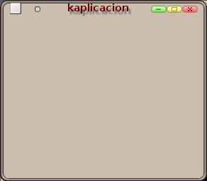 Ventana sencilla en KDE