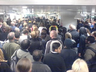 Crowded Northern Line
