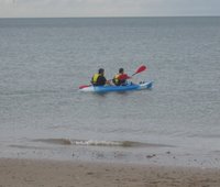 Kayaking on the sea