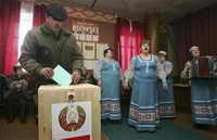 Выборы в Беларуси. На одном из участков в белорусской деревне