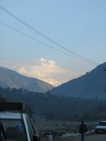 Snow capped mountians above Manali