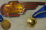 Royal Enfield tank badges and our medals
