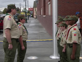 military boy scouts at the alameda free library