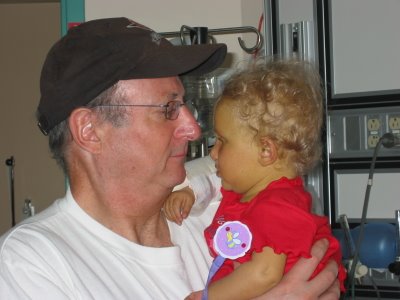 Louis Klar and Sasha, July 3, 2005, Sick Kids Hospital