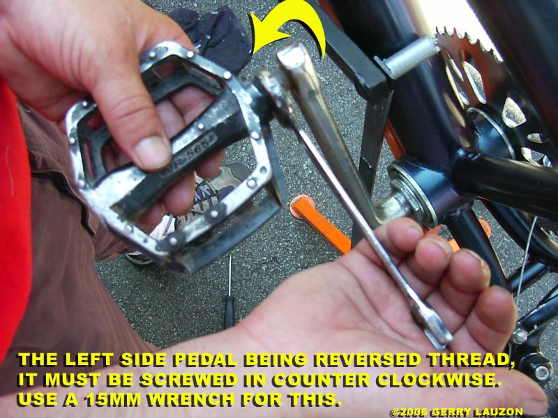 switching bike pedals