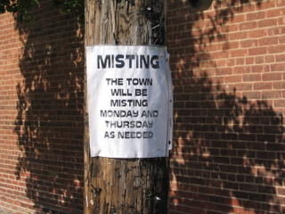 Battleground Misting Sign