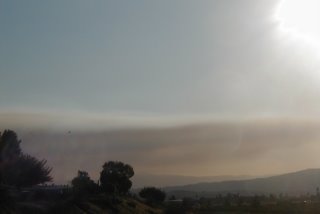 smoke from Esperanza fire