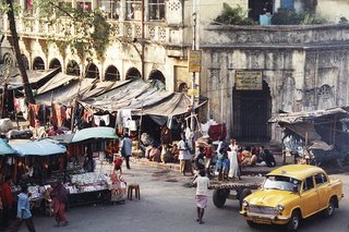 Street Scene with Vendors, Calcutta