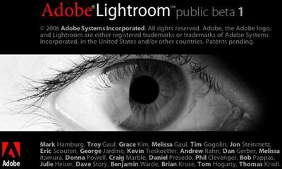 Adobe Lightroom Splash Screen
