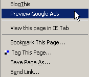 Google Adsense Preview - Mozilla Firefox Extension
