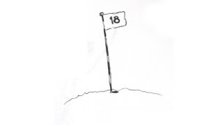 drawing sketch doodle art lo-fi golf hole 18