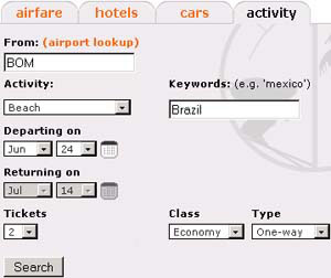 Mobissimo Activity Search - Fig. 5 - www.mobissimo.com