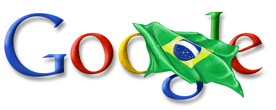 Google Brazil Independence Day Logo - September 7, 2006