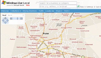 Microsoft Maps - Pune road map