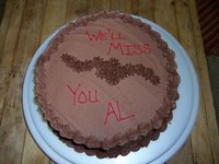 Coworker cake - We Will Miss You Al