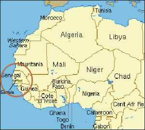 Gambia-mapa