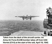 Take Off From USS Hornet April 18, 1942