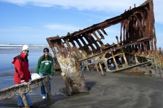 Margaret, Erin, and the Peter Iredale