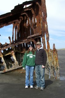 Erin & Daniel at the Peter Iredale