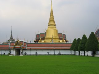 The Grand Palace (Wat Phra Kaew) in Bangkok, Thailand's capitol city angels, part of the RATANA KOSIN area near the reclining Buddha at Wat Pho and the Chao Phraya River. sublimingtravel