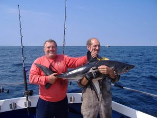 shark fishing at whitby with Malcolm pitman