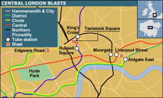 London Blast Map