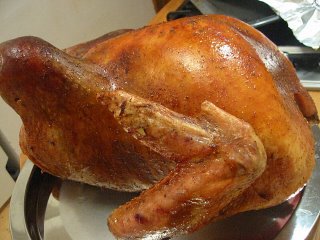 turkey fresh from the oven