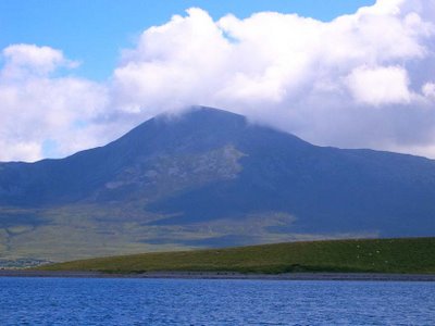 View on mountains from Clew Bay