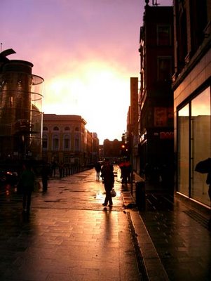 Sunset at Mary Street - Dublin City Centre
