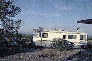 Camped at a Road Side Park near El Paso TX