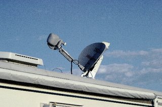 Steerable Satellite dish by Motosat