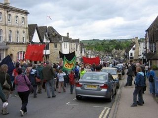 Photograph by Lisa Rullsenberg: Levellers Day march through Burford, May 2006