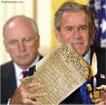 Bush Burns Constitution