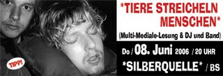 Flyer Tiere streicheln Menschen