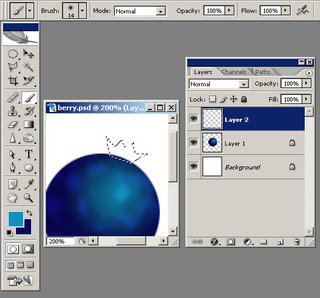 learn how to create a blueberry in photoshop with this tutorial