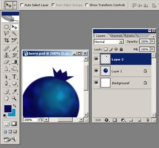 learn how to create a blueberry in photoshop with this tutorial