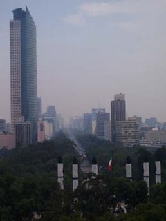 Visual da Cidade do Mexico do Palacio em questao