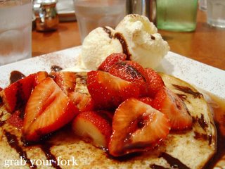 Malibu strawberry coconut pancakes