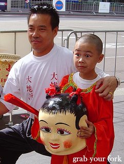 Chinese New Year parade Sydney 2006 boy smiling