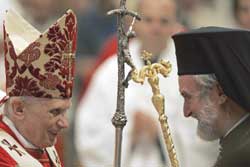 Pope Benedict and Metropolitan John Zizioulas