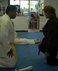 Kenpo promotion at Liner's Kenpo Karate in Sacramento