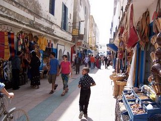 A typical street in Essaouira