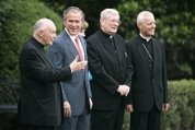 Bush with Cardinal Theodore McCarrick (compliments of AP)