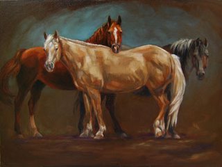 Horses by artist Lori Levin