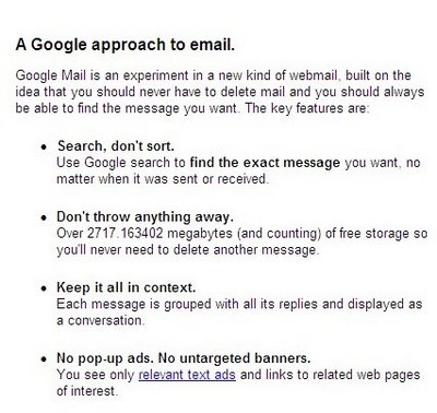 What Can gMail Offer You?