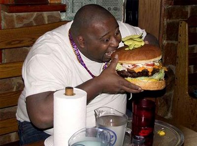 World's Biggest Burger Eating Contest in a Restaurant
